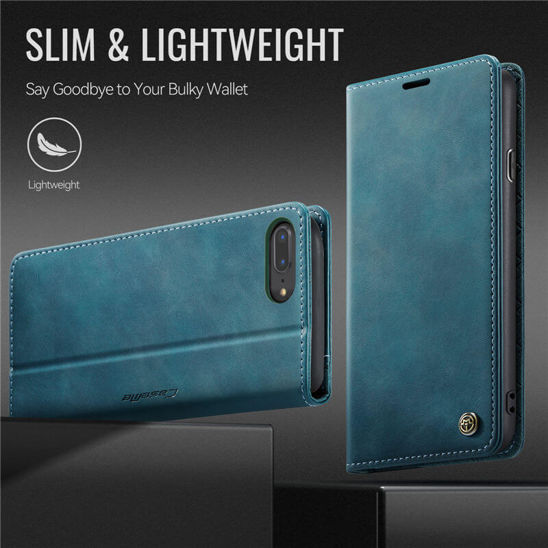 CaseMe iPhone 7 Plus/8 Plus Magnetic Wallet Case with RFID Blocking