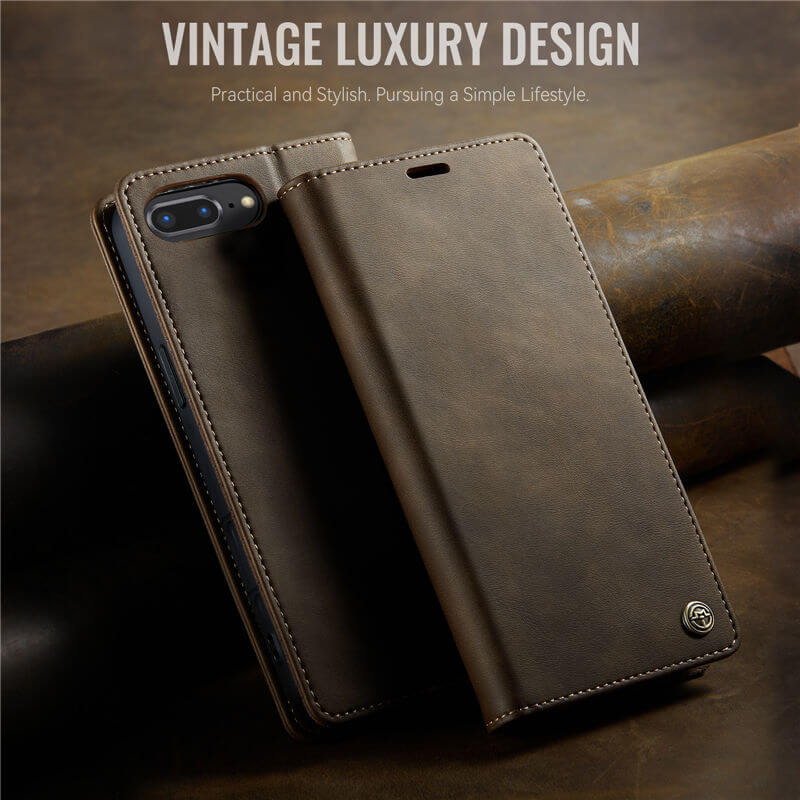 CaseMe iPhone 7 Plus/8 Plus Magnetic Wallet Case with RFID Blocking