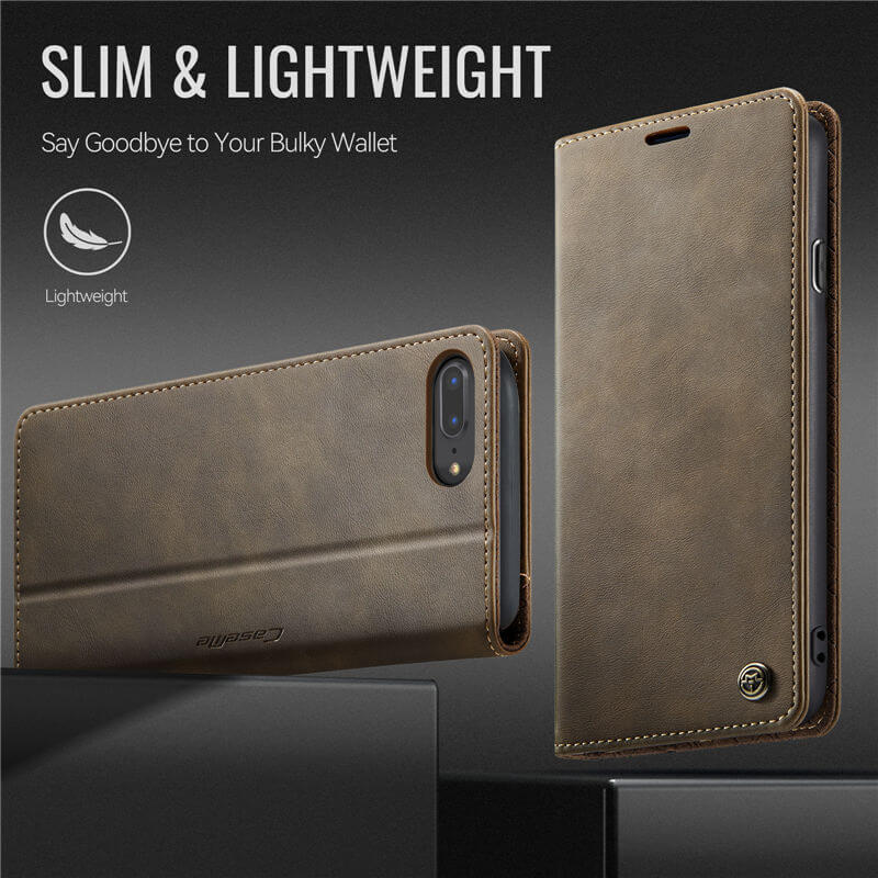 CaseMe iPhone 7 Plus/8 Plus Magnetic Wallet Case with RFID Blocking