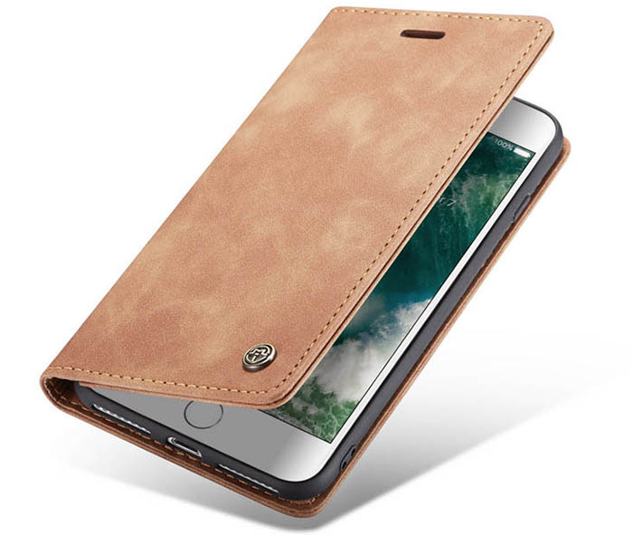 CaseMe iPhone 7 Plus/8 Plus Retro Wallet Kickstand Magnetic Flip Leather Case