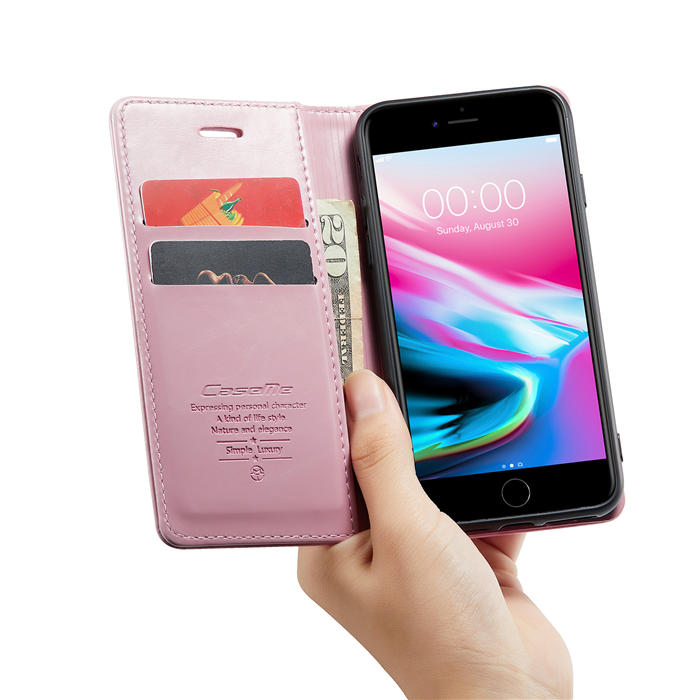 CaseMe iPhone 7/8/SE 2020/SE 2022 Wallet Kickstand Magnetic Flip Case
