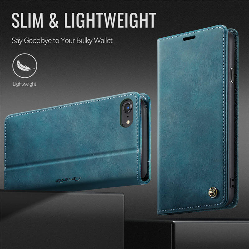 CaseMe iPhone 7/8/SE 2020/SE 2022 Magnetic Wallet Case with RFID Blocking