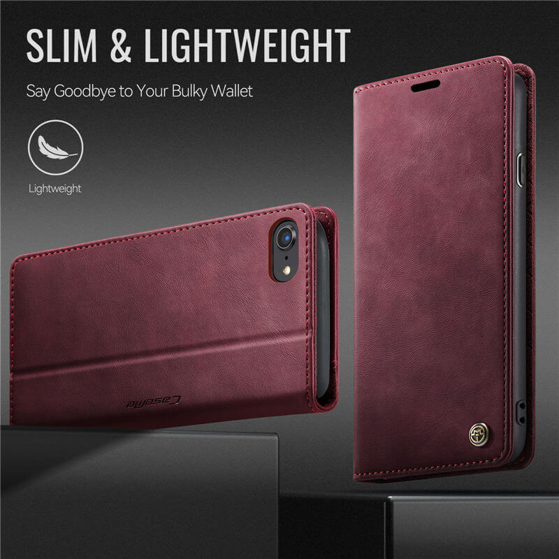 CaseMe iPhone 7/8/SE 2020/SE 2022 Magnetic Wallet Case with RFID Blocking