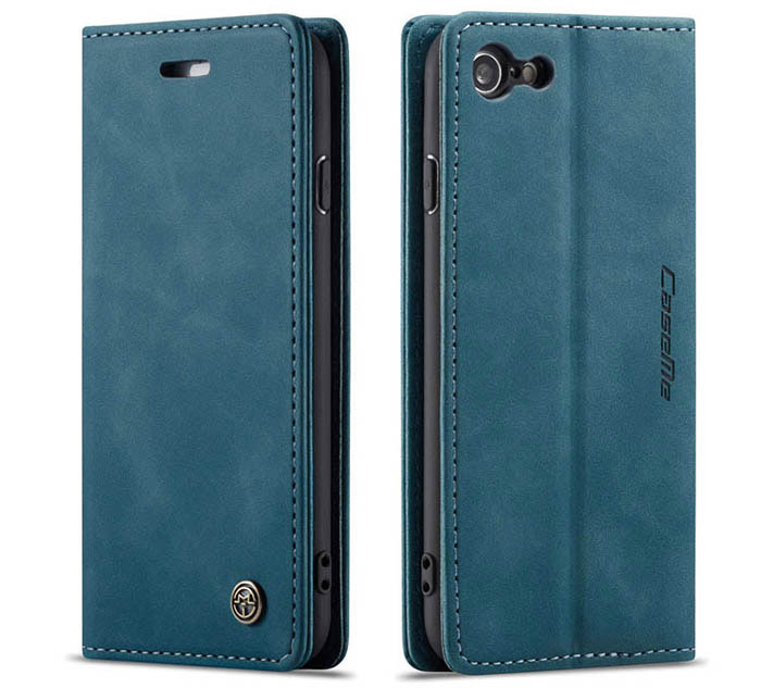 CaseMe iPhone SE 2020 Retro Wallet Kickstand Magnetic Flip Leather Case