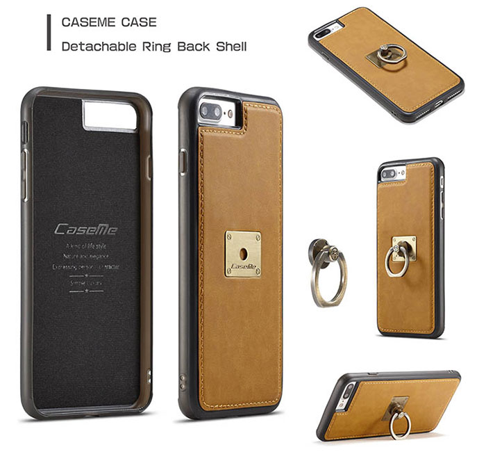 CaseMe iPhone 7 Plus Detachable Ring Stand Magnetic Back Cover