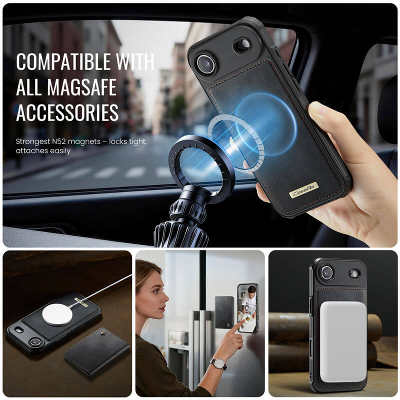 CaseMe iPhone Air 2-in-1 Detachable Magnetic Wallet Case