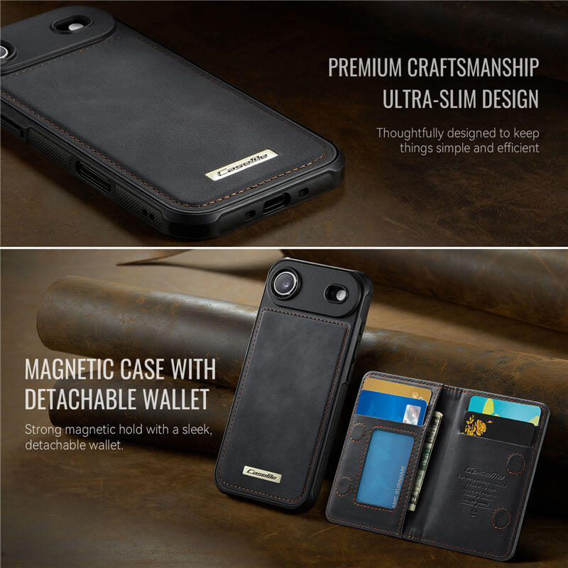 CaseMe iPhone Air 2-in-1 Detachable Magnetic Wallet Case