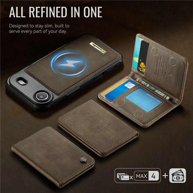 CaseMe iPhone Air 2-in-1 Detachable Magnetic Wallet Case