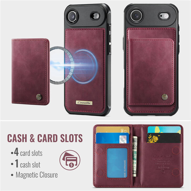 CaseMe iPhone Air 2-in-1 Detachable Magnetic Wallet Case