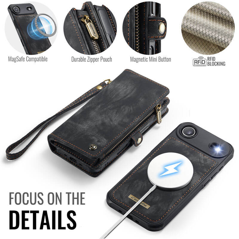 CaseMe iPhone Air 2-in-1 Magnetic RFID Wallet Case