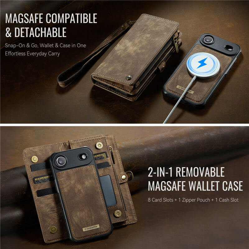 CaseMe iPhone Air 2-in-1 Magnetic RFID Wallet Case
