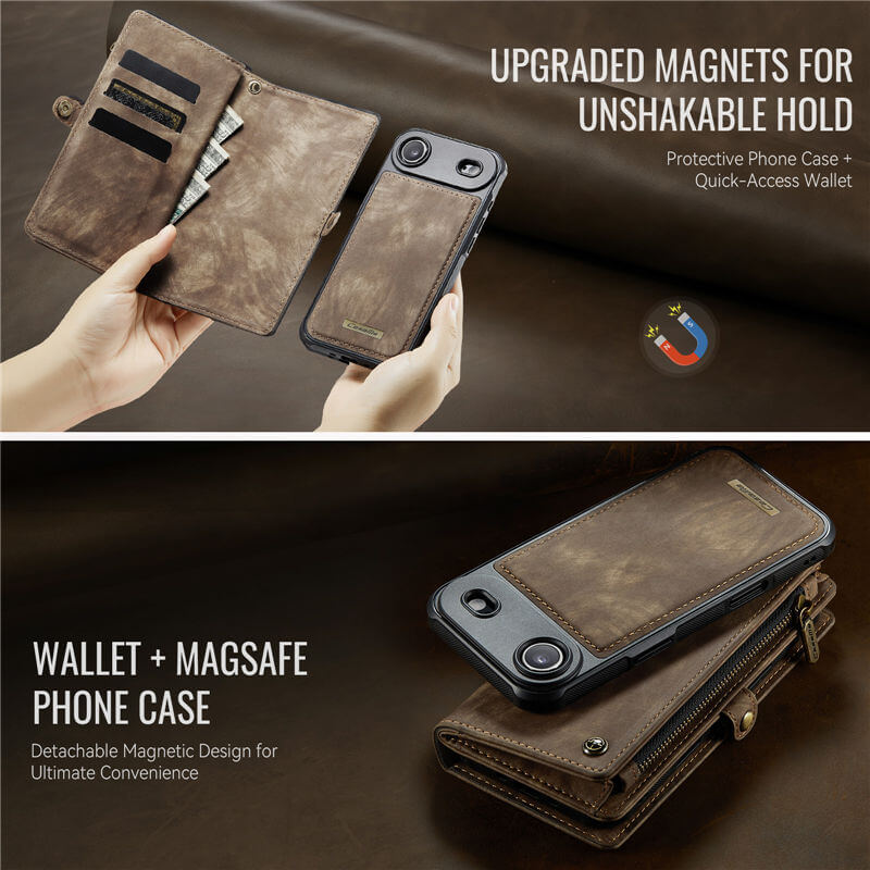 CaseMe iPhone Air 2-in-1 Magnetic RFID Wallet Case