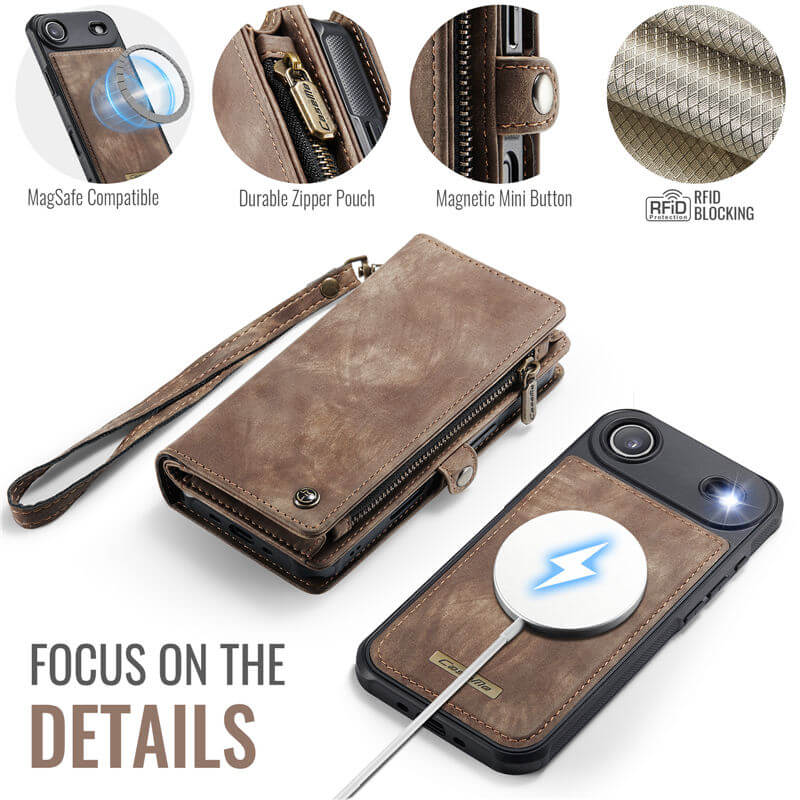 CaseMe iPhone Air 2-in-1 Magnetic RFID Wallet Case