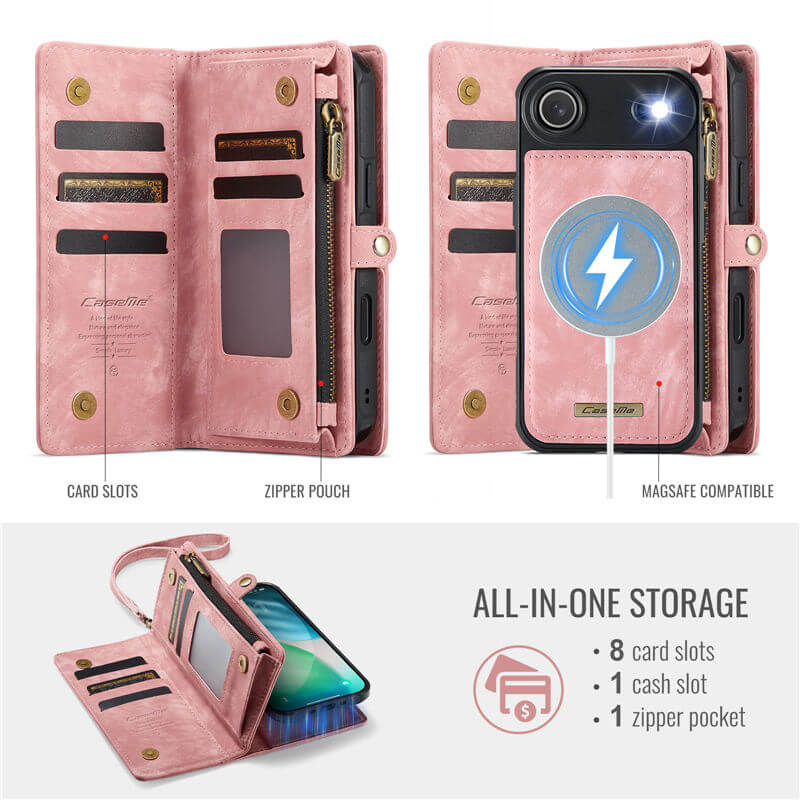 CaseMe iPhone Air 2-in-1 Magnetic RFID Wallet Case