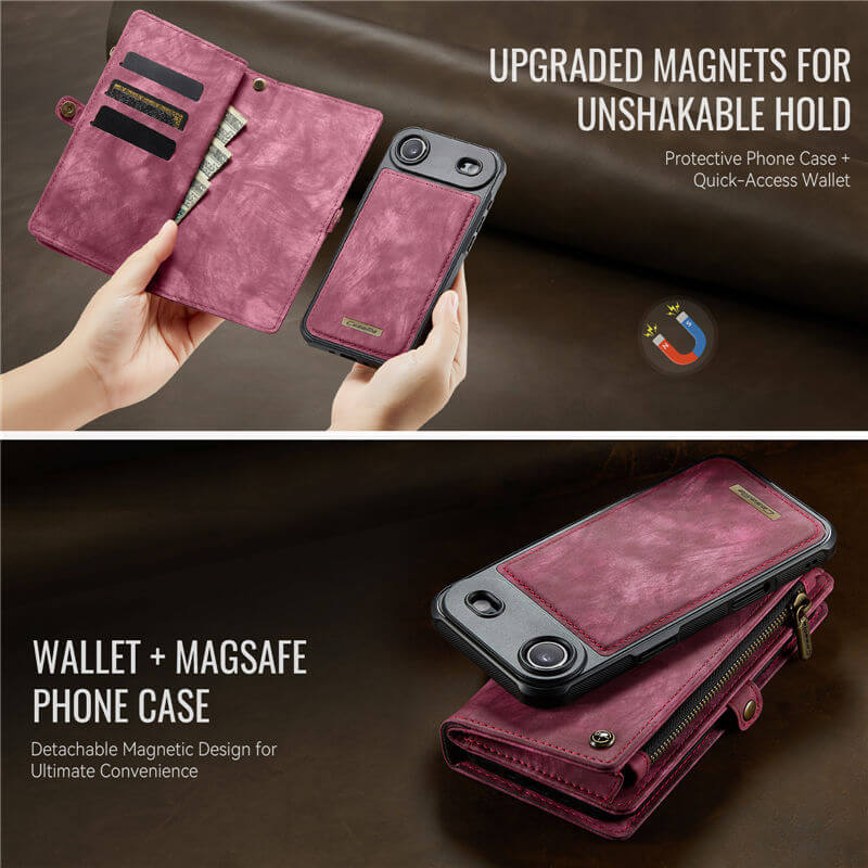 CaseMe iPhone Air 2-in-1 Magnetic RFID Wallet Case