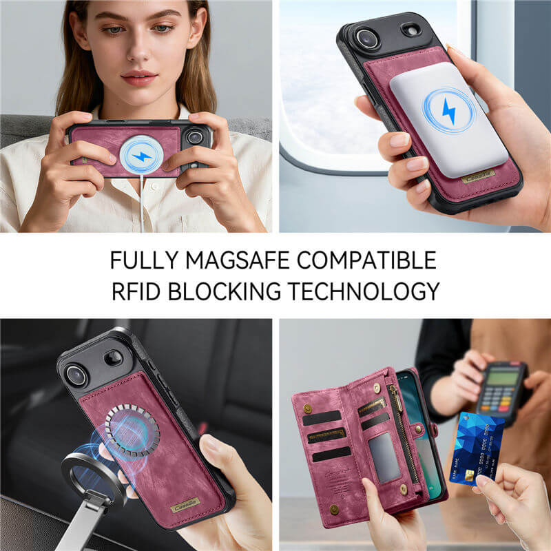 CaseMe iPhone Air 2-in-1 Magnetic RFID Wallet Case