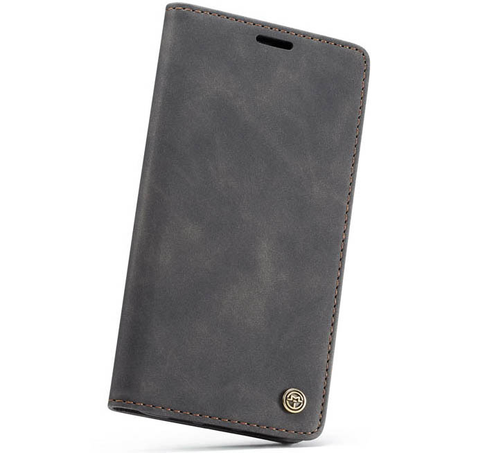 CaseMe iPhone XS Retro Wallet Kickstand Magnetic Flip Leather Case