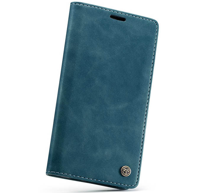 CaseMe iPhone XS Retro Wallet Kickstand Magnetic Flip Leather Case