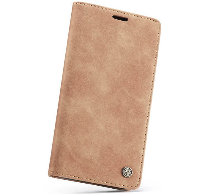 CaseMe iPhone XS Retro Wallet Kickstand Magnetic Flip Leather Case