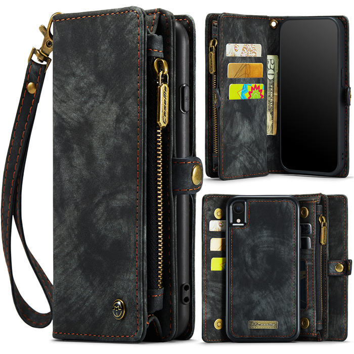 CaseMe iPhone XR Wallet Case with Wrist Strap