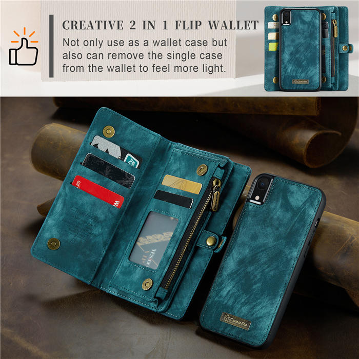 CaseMe iPhone XR Wallet Case with Wrist Strap