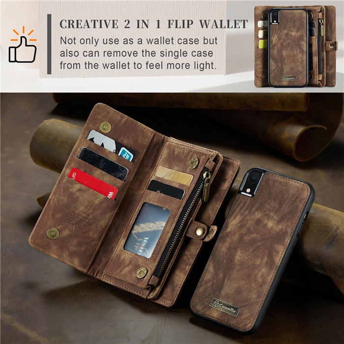 CaseMe iPhone XR Wallet Case with Wrist Strap