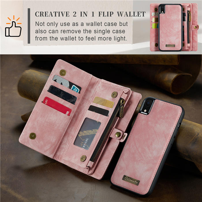 CaseMe iPhone XR Wallet Case with Wrist Strap