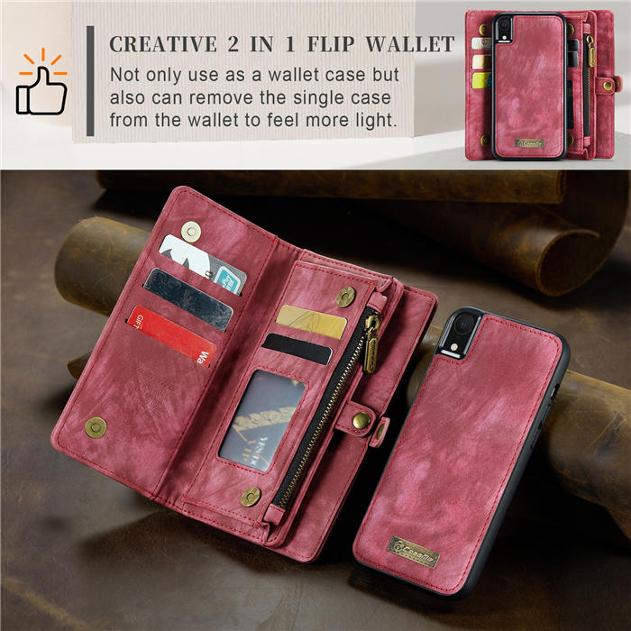 CaseMe iPhone XR Wallet Case with Wrist Strap