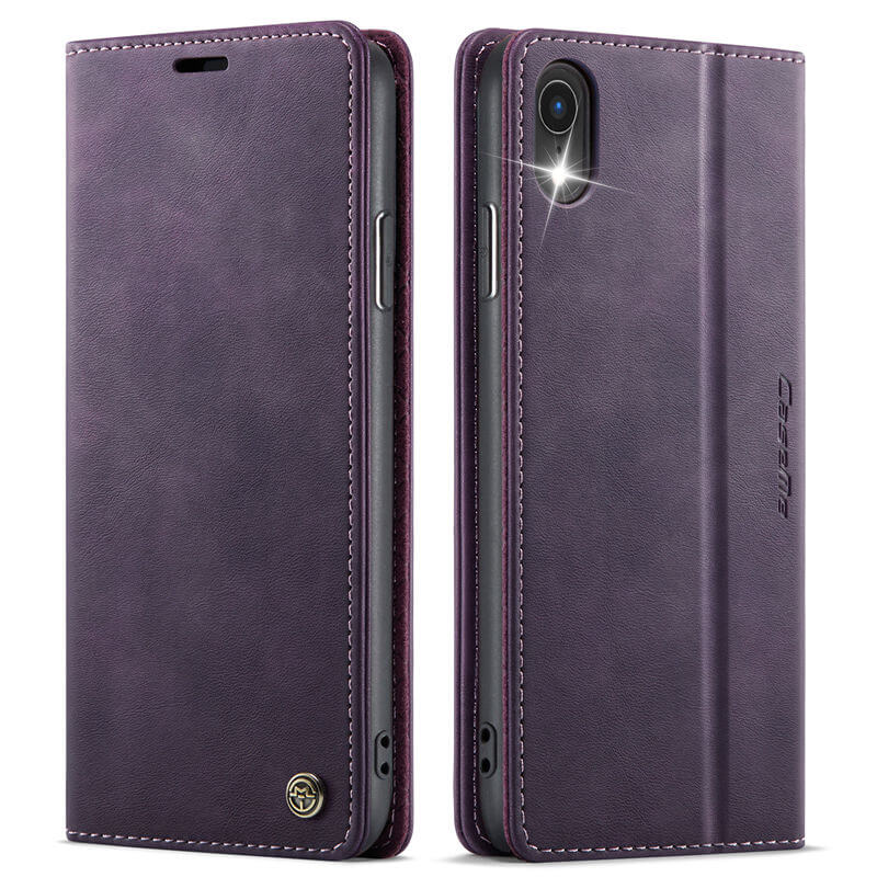 CaseMe iPhone XR Magnetic Wallet Case with RFID Blocking