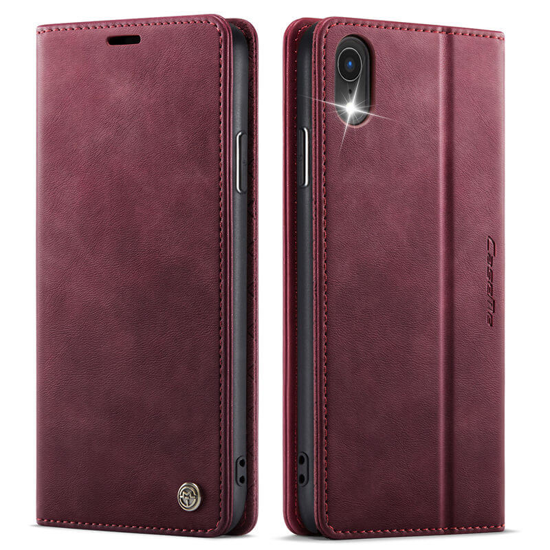 CaseMe iPhone XR Magnetic Wallet Case with RFID Blocking