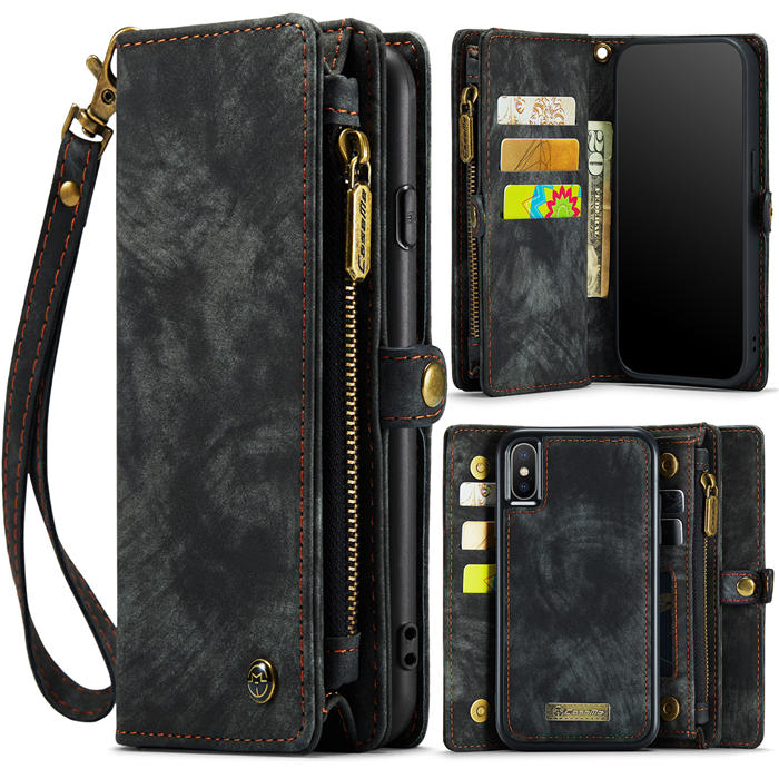 CaseMe iPhone X/XS Wallet Case with Wrist Strap