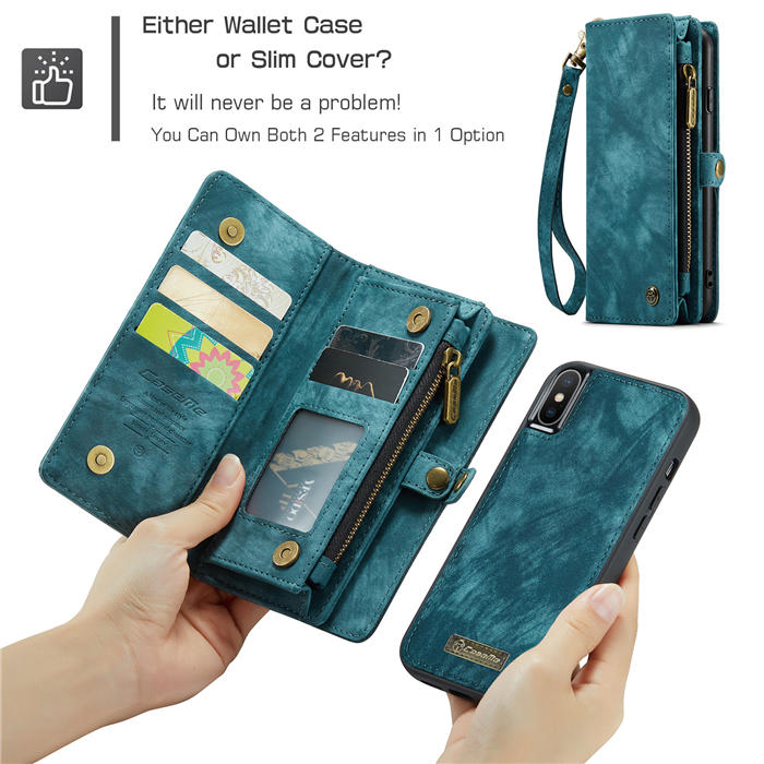 CaseMe iPhone X/XS Wallet Case with Wrist Strap