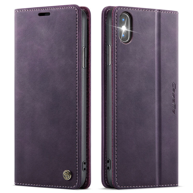 CaseMe iPhone X/XS Magnetic Wallet Case with RFID Blocking