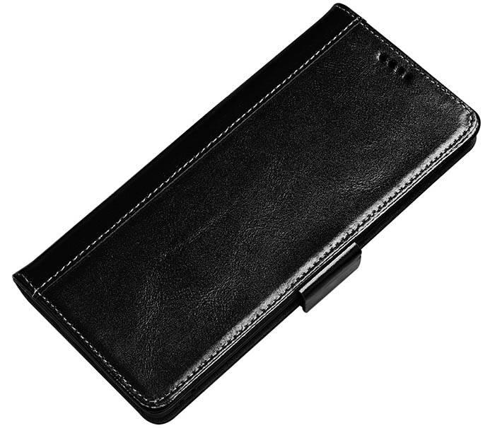 Samsung Galaxy S10 Plus Wallet Oil Wax Genuine Leather Case