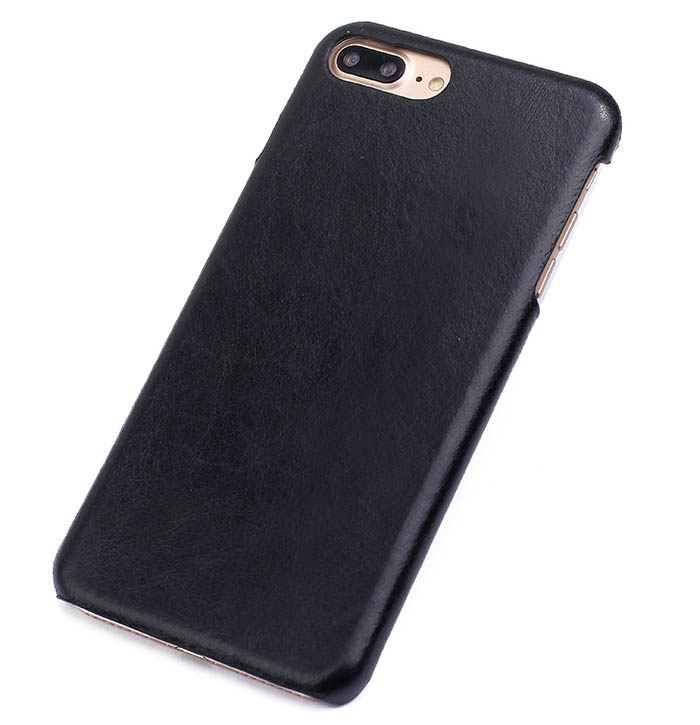 Genuine Leather Matte iPhone 7 Plus Hard Back Cover Case