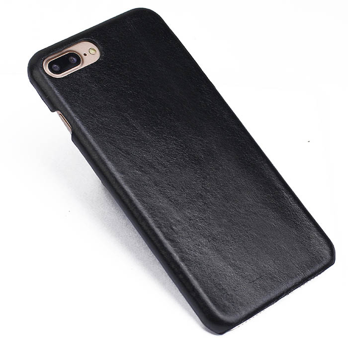 Genuine Leather Matte iPhone 7 Plus Hard Back Cover Case