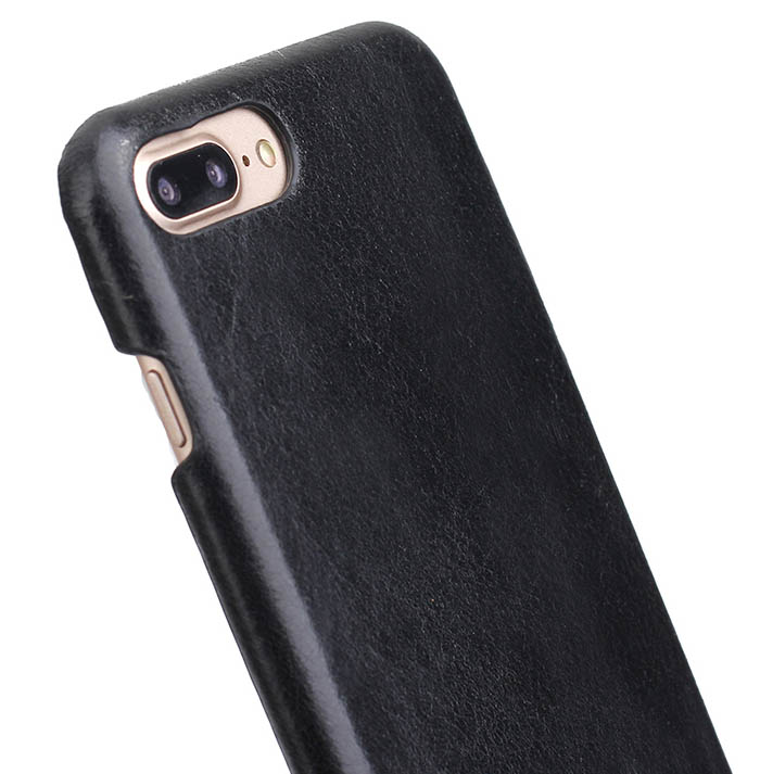 Genuine Leather Matte iPhone 7 Plus Hard Back Cover Case