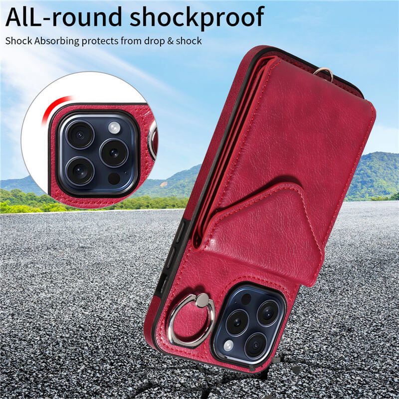 Card Holder Kickstand Crossbody Phone Case