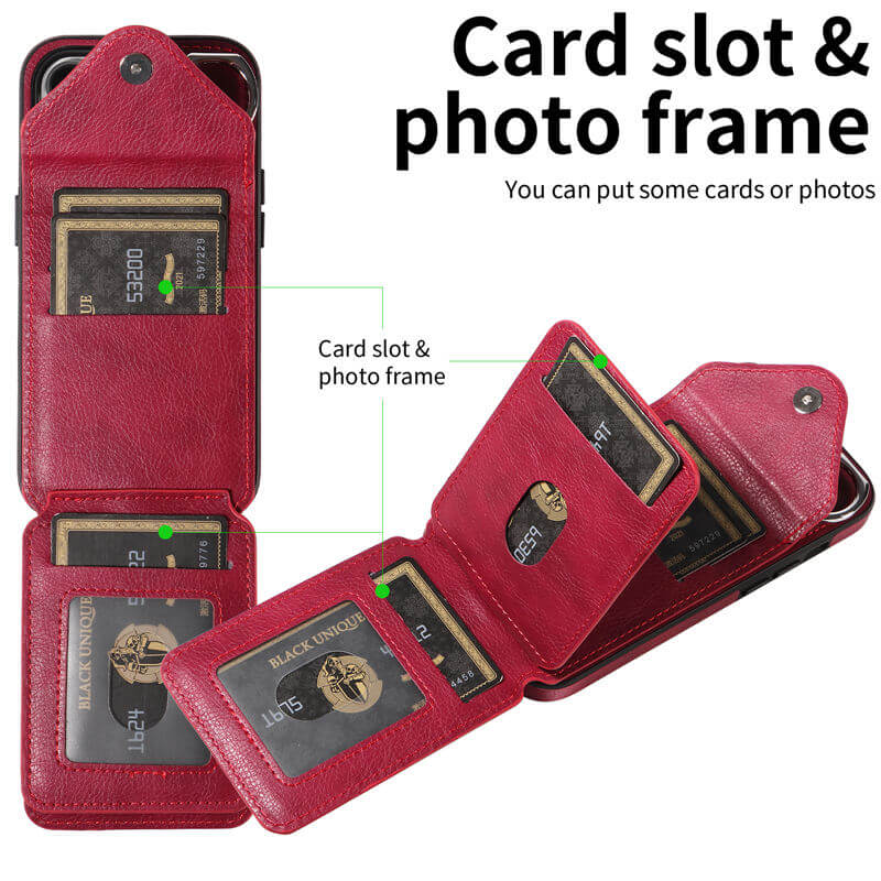 Card Holder Kickstand Crossbody Phone Case