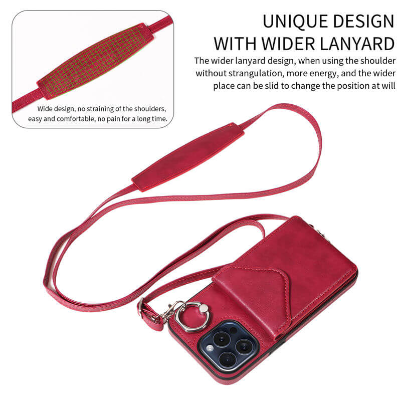 Card Holder Kickstand Crossbody Phone Case