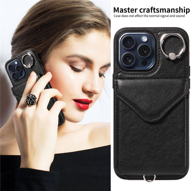 Card Holder Kickstand Crossbody Phone Case