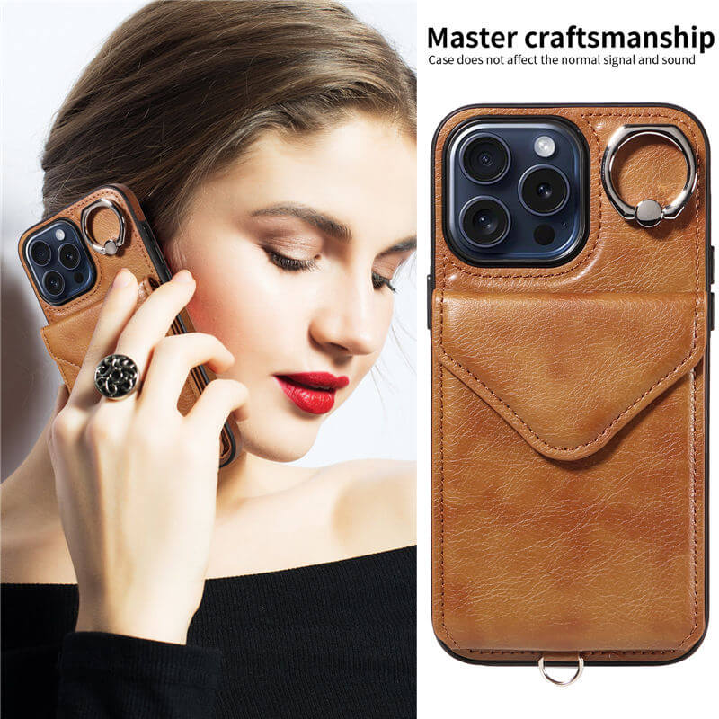 Card Holder Kickstand Crossbody Phone Case