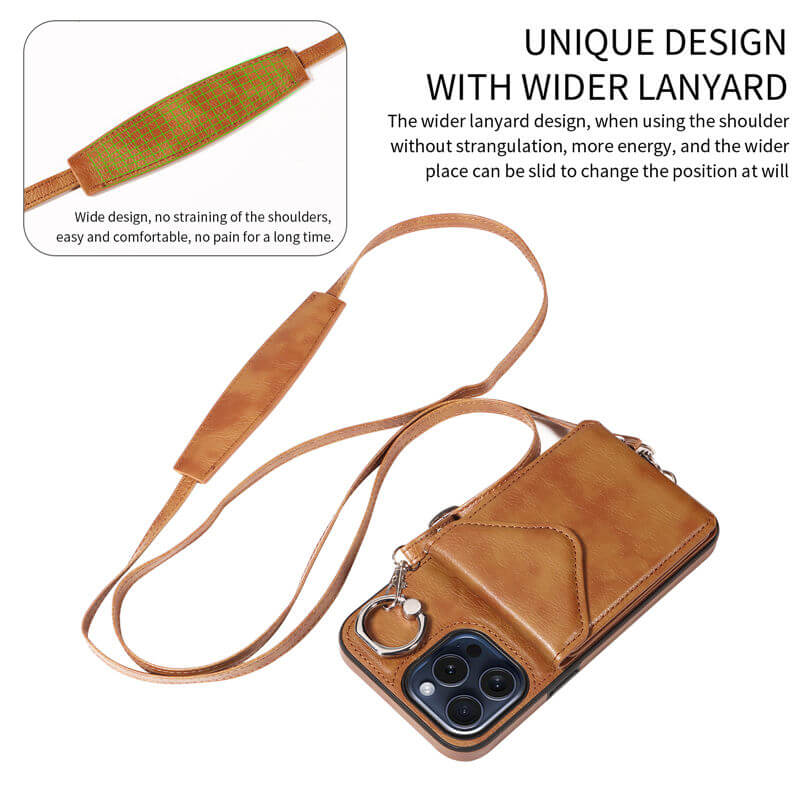 Card Holder Kickstand Crossbody Phone Case