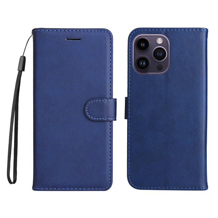 Solid Color Wallet Magnetic Stand Leather Phone Case