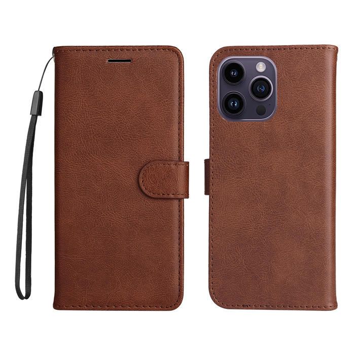 Solid Color Wallet Magnetic Stand Leather Phone Case