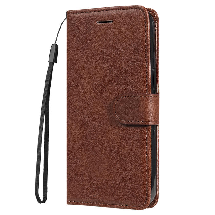 Solid Color Wallet Magnetic Stand Leather Phone Case
