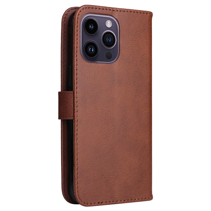 Solid Color Wallet Magnetic Stand Leather Phone Case