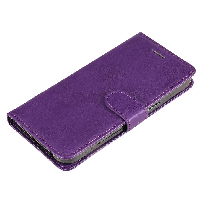 Solid Color Wallet Magnetic Stand Leather Phone Case