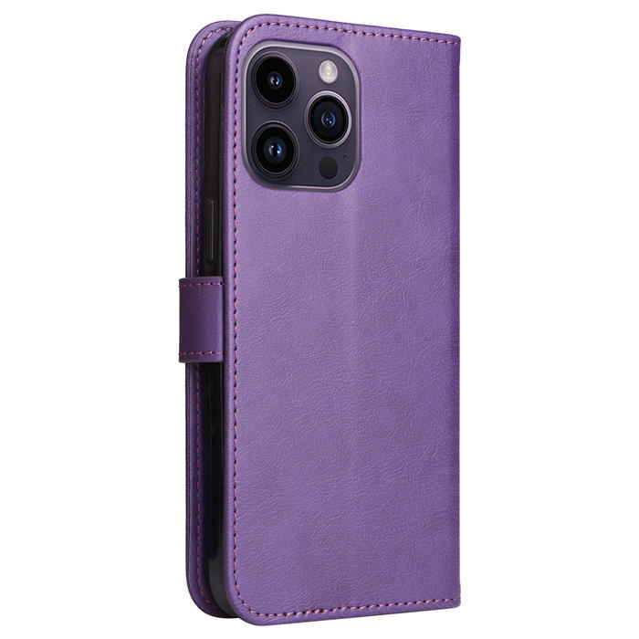 Solid Color Wallet Magnetic Stand Leather Phone Case