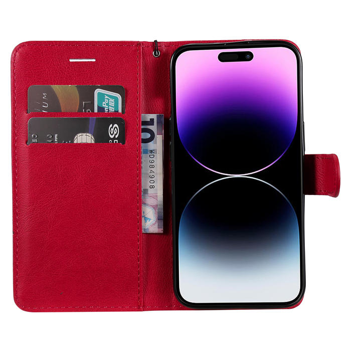 Solid Color Wallet Magnetic Stand Leather Phone Case